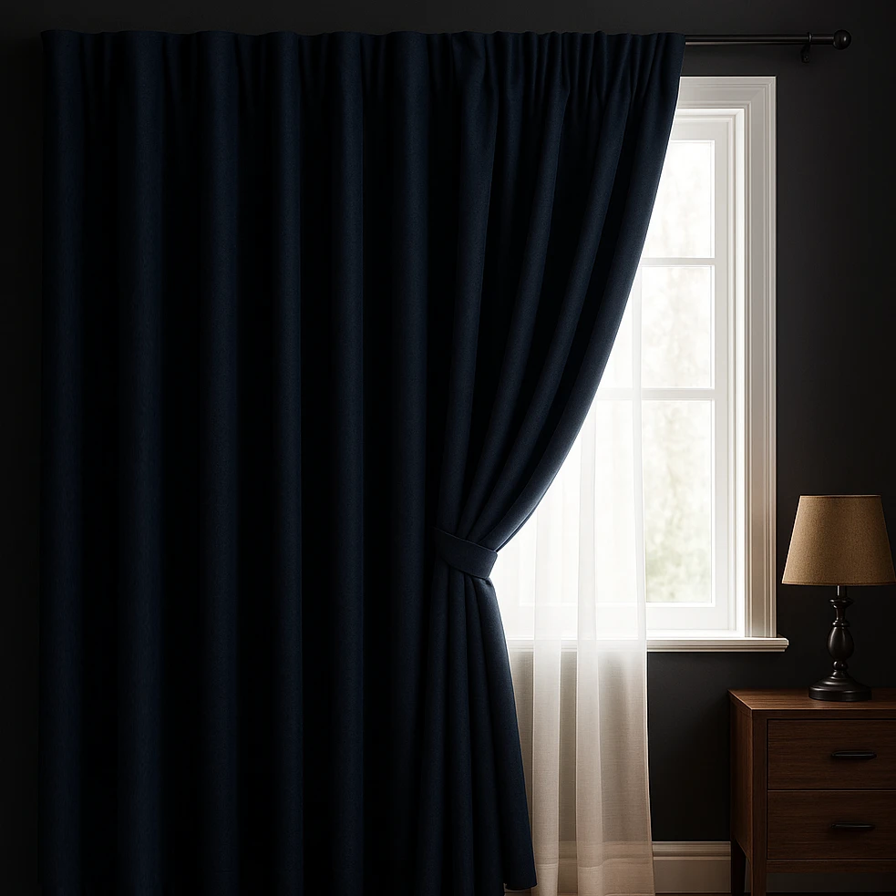 Verduisterende overgordijnen voor complete duisternis en optimale rust