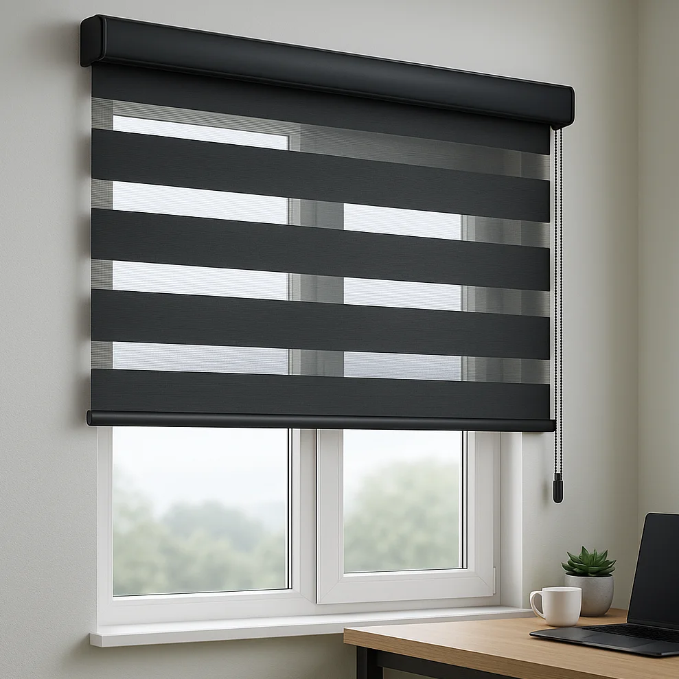 Duo rolgordijnen met dubbele functionaliteit