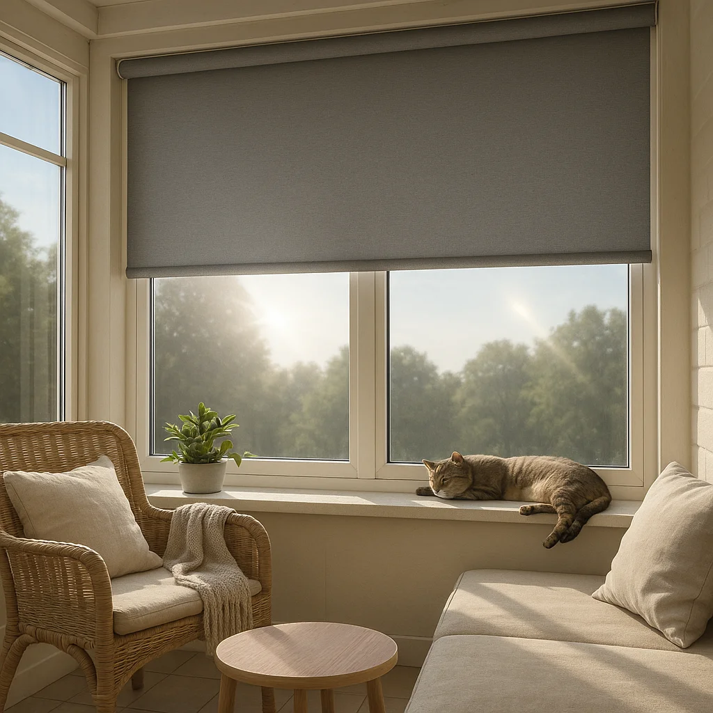 Zonwerende rolgordijnen op maat - Bescherming tegen zonlicht en hitte