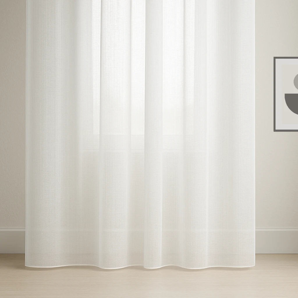 Voile vitrage gordijnen wit - lichtdoorlatend en privacy - op maat gemaakt door Equinox