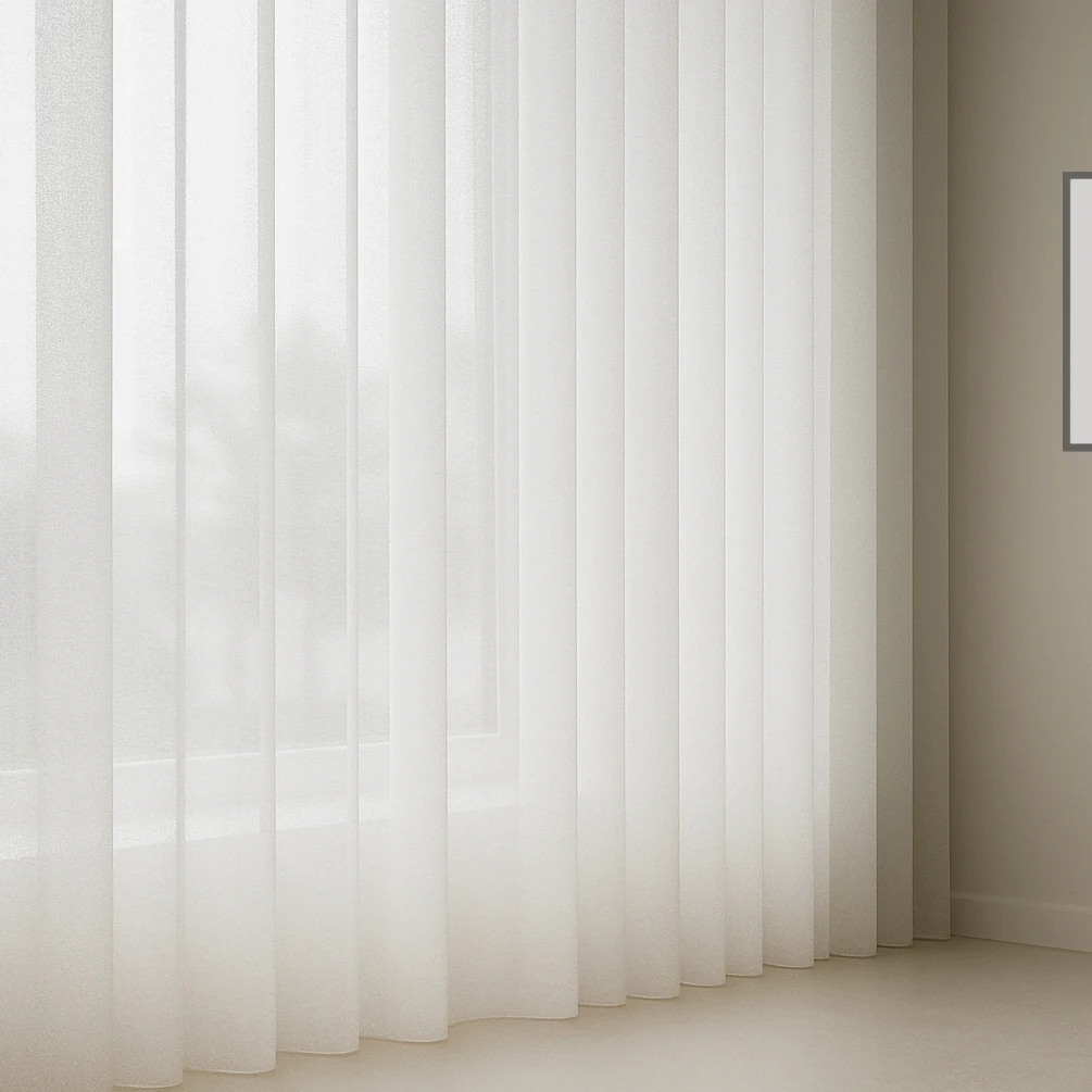 Dichte vitragegordijnen op maat - Ideale gordijnen voor privacy. Deze vollere vitrage behoudt daglicht.